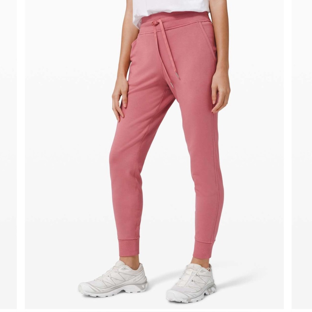 Lululemon Warm Down Joggers Modal Brier Rose 🌹 Sz 2